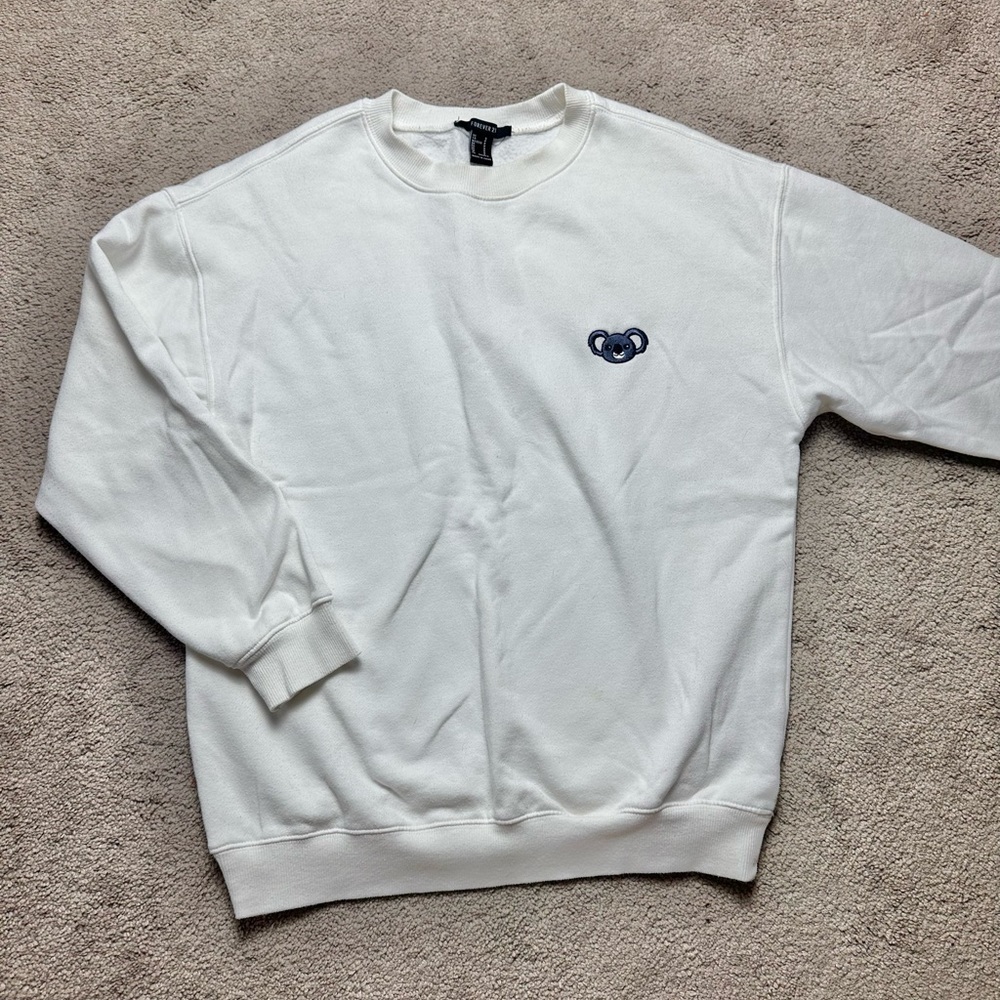 Forever 21 White Crewneck
